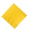 5" Bulk Pack of 50 School Bus Yellow Paper Beverage Napkins